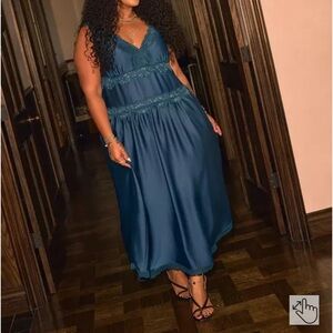 Torrid Festi Lace Trim Maxi Dress size 12 /Torrid 0